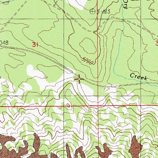 Topographic Map of High Lakes Pass, OR