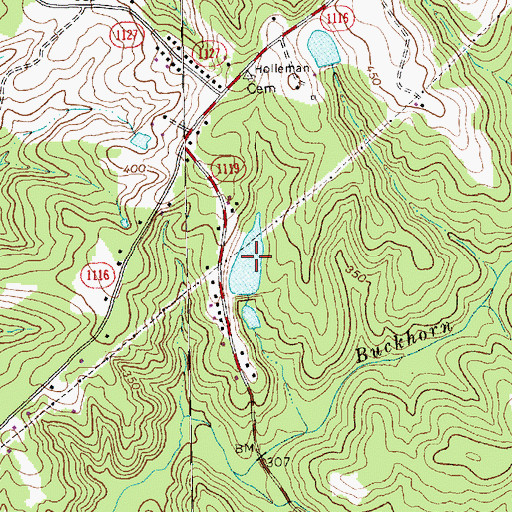 Topographic Map of Lake Avocet, NC