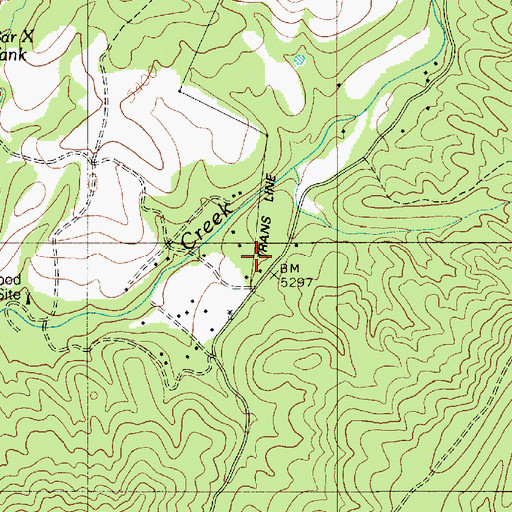 Topographic Map of Chamberlain Trail, AZ