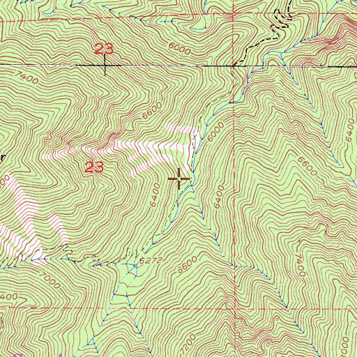 Topographic Map of Commanche Camp, CA