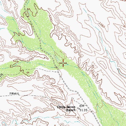 Topographic Map of Champion Creek, AZ