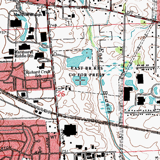 Topographic Map of Sunfish Pond, IL