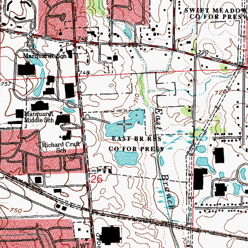 Topographic Map of Rush Lake, IL