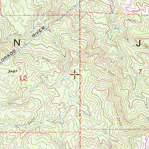 Topographic Map of North Mountain Experimental Area, CA