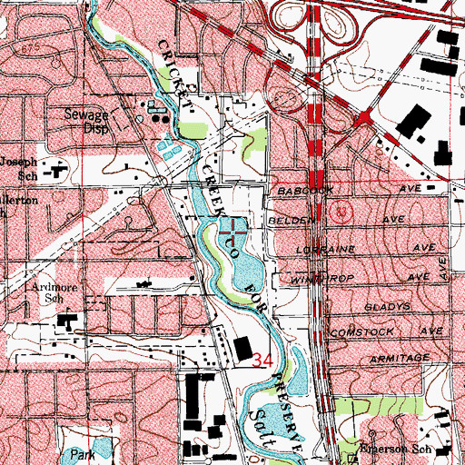 Topographic Map of Green Lake, IL