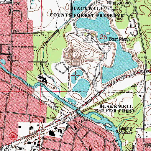 Topographic Map of Sand Pond, IL