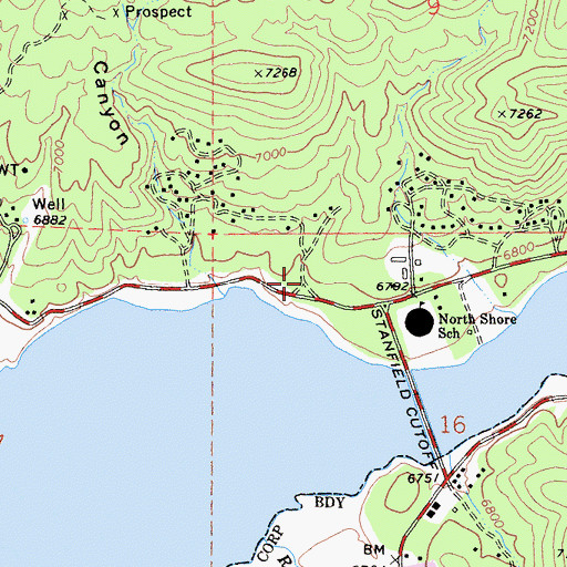 Topographic Map of Woodland Trailhead, CA