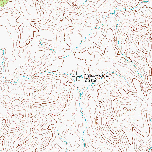 Topographic Map of Champion Tank, AZ