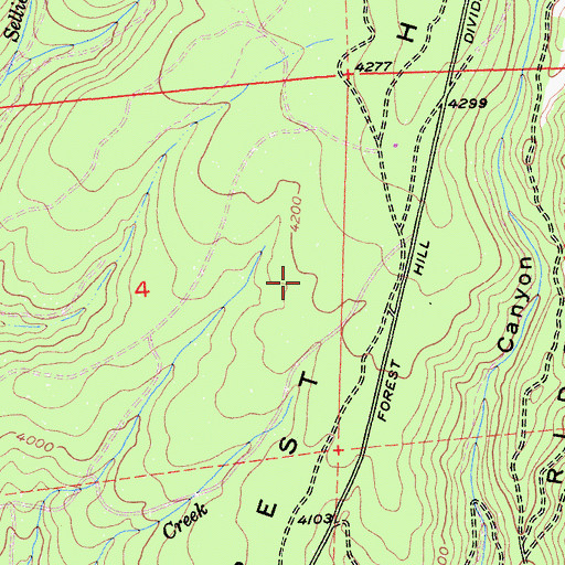 Topographic Map of Foresthell Seed Orchard, CA