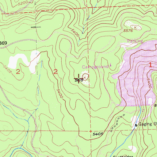 Topographic Map of Ice House Vista, CA