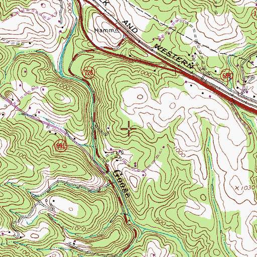 Topographic Map of District 6, VA