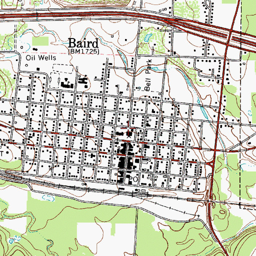 Topographic Map of Callahan County Sheriff's Office, TX