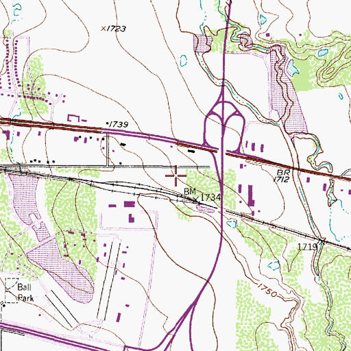 Topographic Map of Abilene Police Vehicle Impound, TX