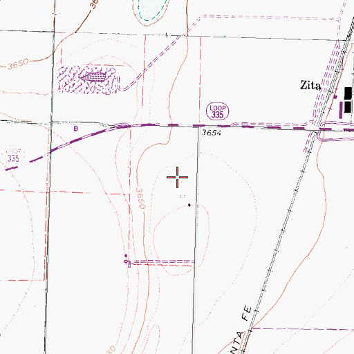 Topographic Map of Randall County Sheriff's Office, TX