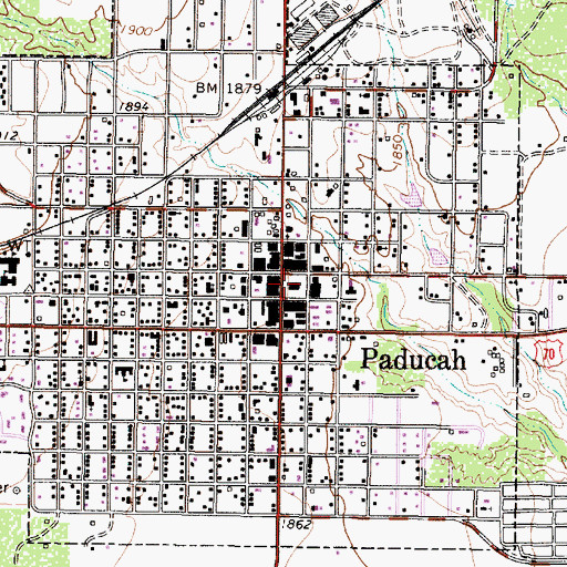 Topographic Map of Cottle County Sheriff's Office, TX