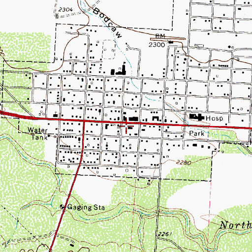 Topographic Map of Sterling County Sheriff's Office, TX