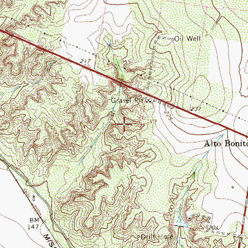 Topographic Map of United States Border Patrol Station, TX