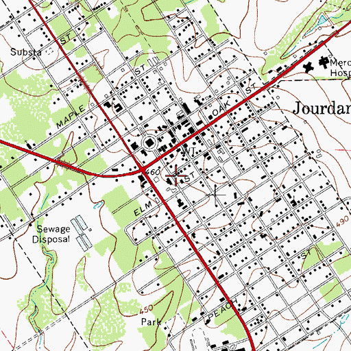 Topographic Map of Atascosa County Sheriff's Office, TX