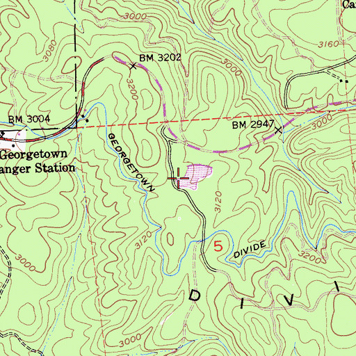 Topographic Map of Lake Walton, CA