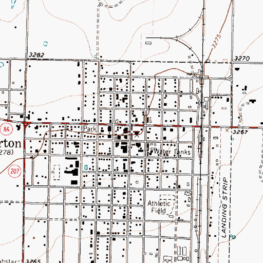 Topographic Map of Briscoe County Sheriff's Office, TX