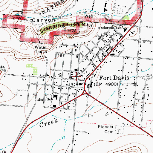 Topographic Map of Texas Department of Public Safety Highway Patrol Office, TX
