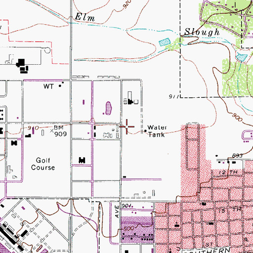 Topographic Map of Medina County Sheriff's Office, TX