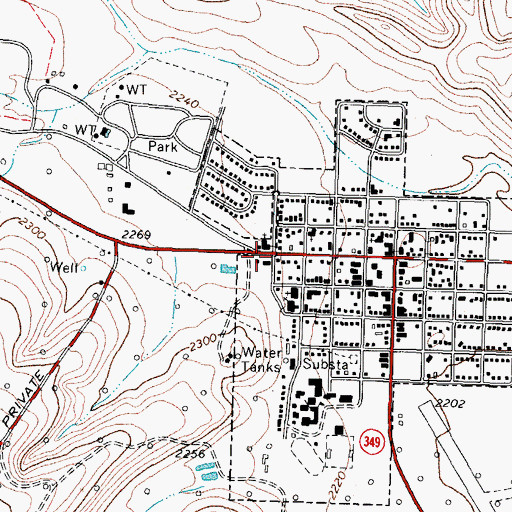 Topographic Map of Pecos County Constable's Office Precinct 3, TX