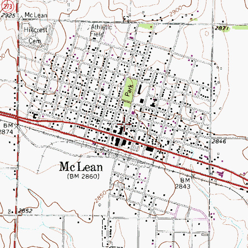 Topographic Map of Gray County Sheriff's Office, TX