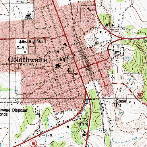 Topographic Map of Texas Department of Public Safety Highway Patrol Office, TX