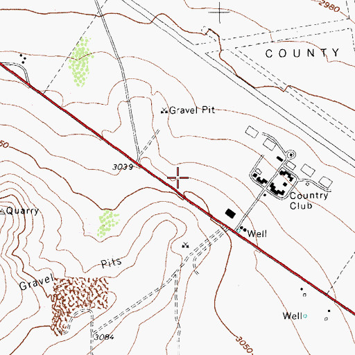 Topographic Map of Pecos County Sheriff's Office, TX
