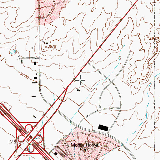 Topographic Map of Socorro Independent School District Police Services Department, TX