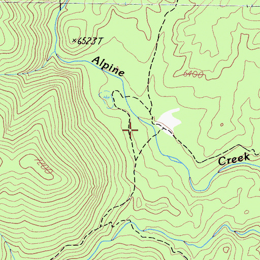 Topographic Map of Parole Cabin, CA