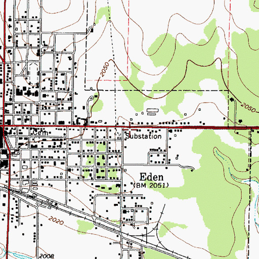 Topographic Map of Concho County Constable's Office, TX