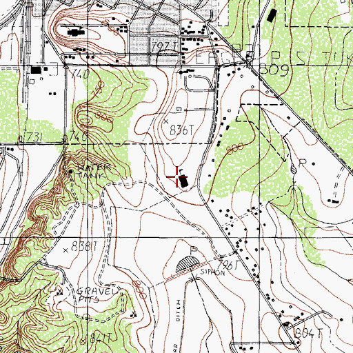 Topographic Map of Eagle Pass Independent School District Police Department, TX