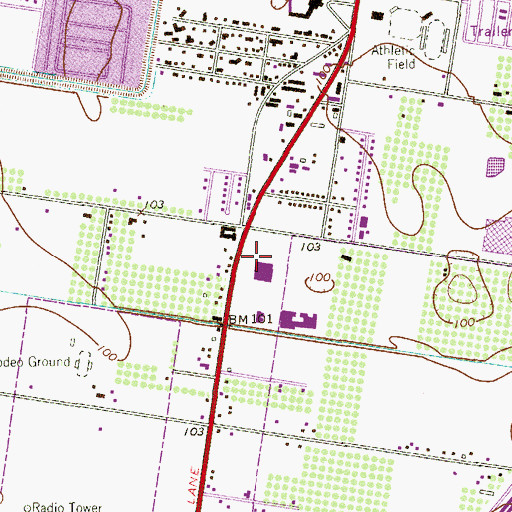 Topographic Map of Hidalgo County Constable's Office Precinct 4, TX