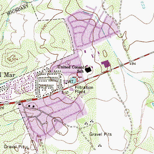 Topographic Map of Webb County Constable's Office Precinct 4, TX