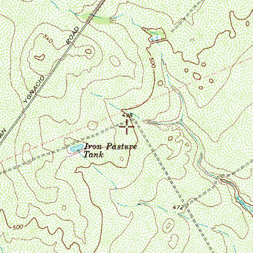 Topographic Map of Texas A and M International University Police Department, TX