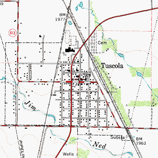 Topographic Map of Taylor County Constable Office Precinct 3, TX