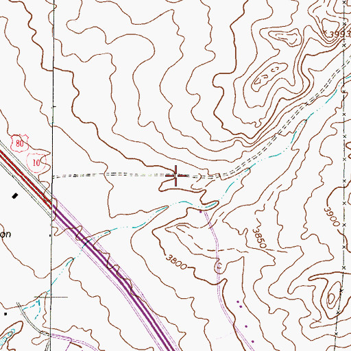 Topographic Map of El Paso County Sheriff's Office - Community Service Section, TX