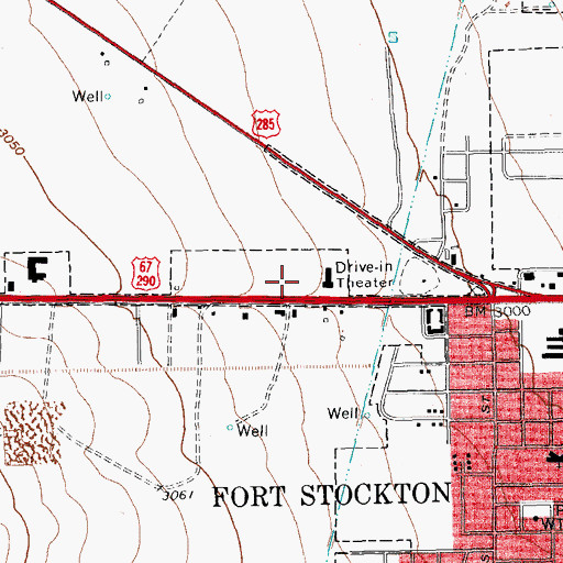 Topographic Map of Texas Department of Public Safety Highway Patrol Office, TX