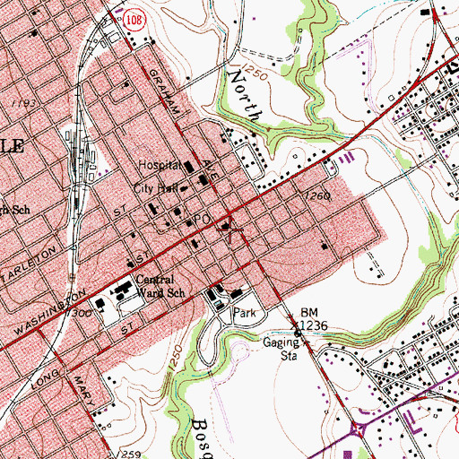 Topographic Map of Erath County Constable's Office Precinct 1, TX