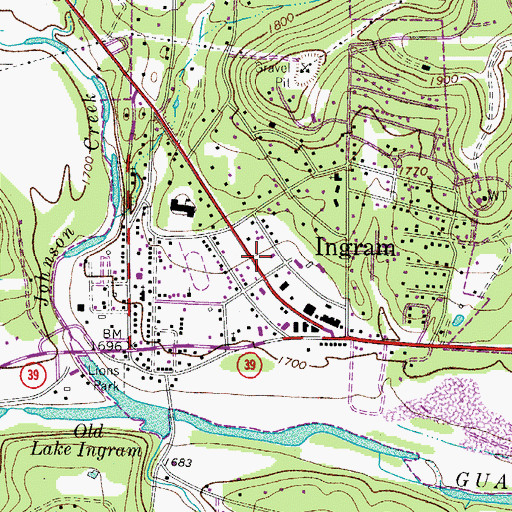 Topographic Map of Kerr County Constable's Office Precinct 4, TX