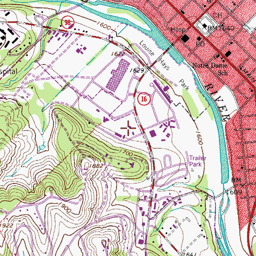 Topographic Map of Texas Department of Public Safety Highway Patrol Office, TX