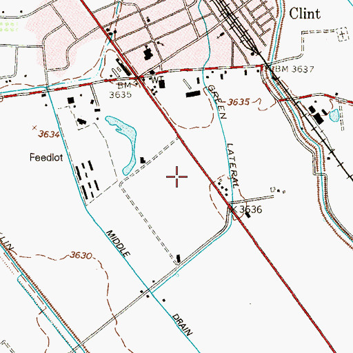 Topographic Map of United States Border Patrol Station, TX
