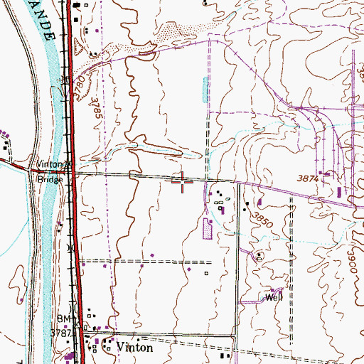 Topographic Map of El Paso County Constable's Office Precinct 7, TX