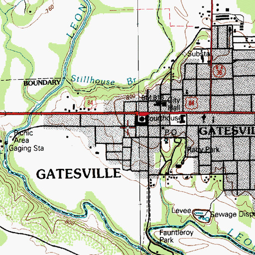Topographic Map of Coryell County Constable's Office Precincts 3 and 4, TX
