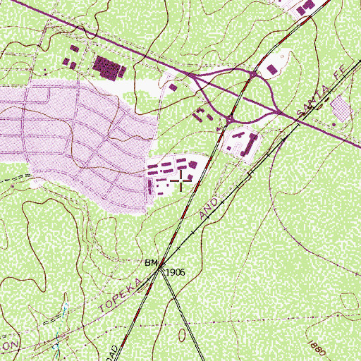 Topographic Map of Tom Green County Constable's Office Precinct 2, TX