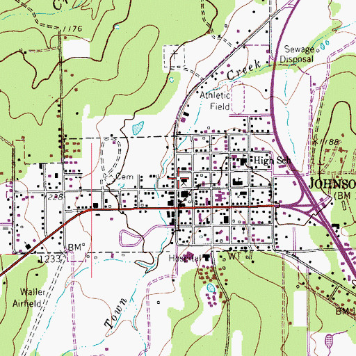 Topographic Map of Blanco County Constable's Office Precinct 1, TX
