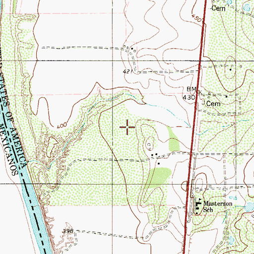 Topographic Map of Laredo Community College Police Office South Campus, TX