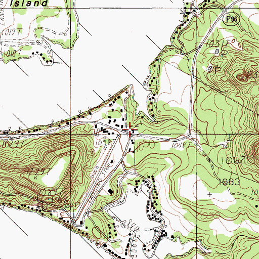 Topographic Map of Palo Pinto County Sheriff's Office Possum Kingdom Lake Substation, TX